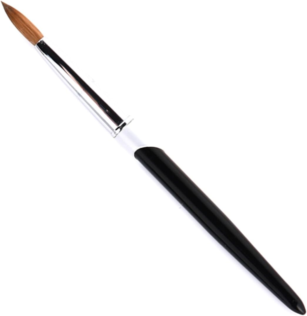 #8/#10/#12#/#14/#16 Kolinsky Hair Sable Brush Acrylic Nail Brush Art Tool UV Gel Carving Pen image number 1