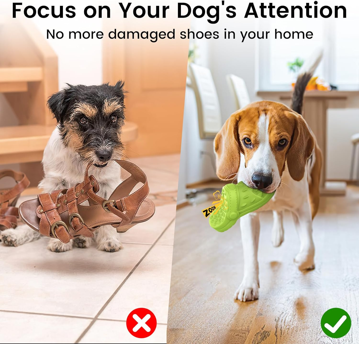 MASBRILL Natural Rubber Dog Chew Toy, Squeaky, Heavy Duty, Super Chewer, Large Dogs image number 1