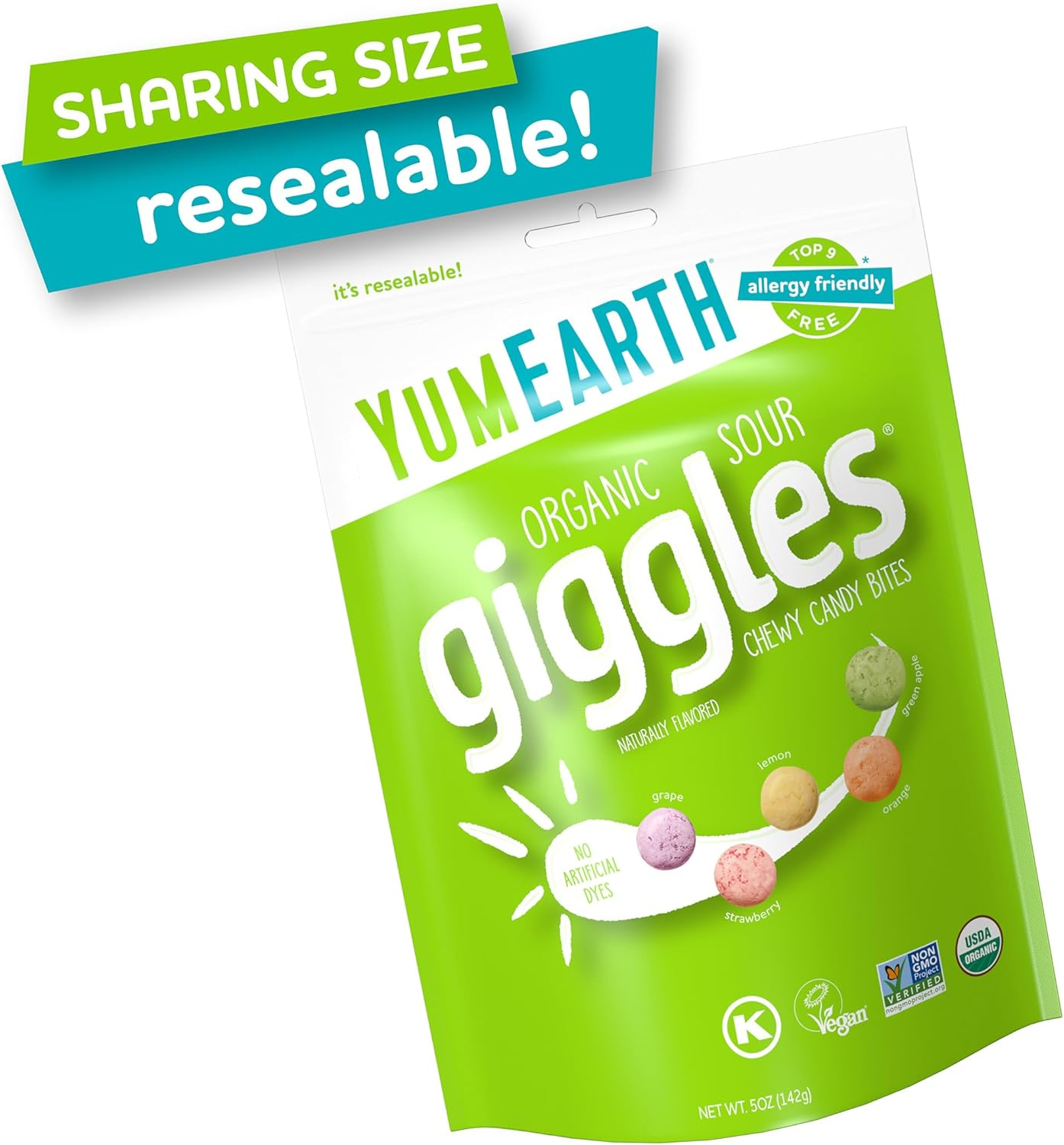 Yum Earth Organic Sour Giggles 142 G image number 3