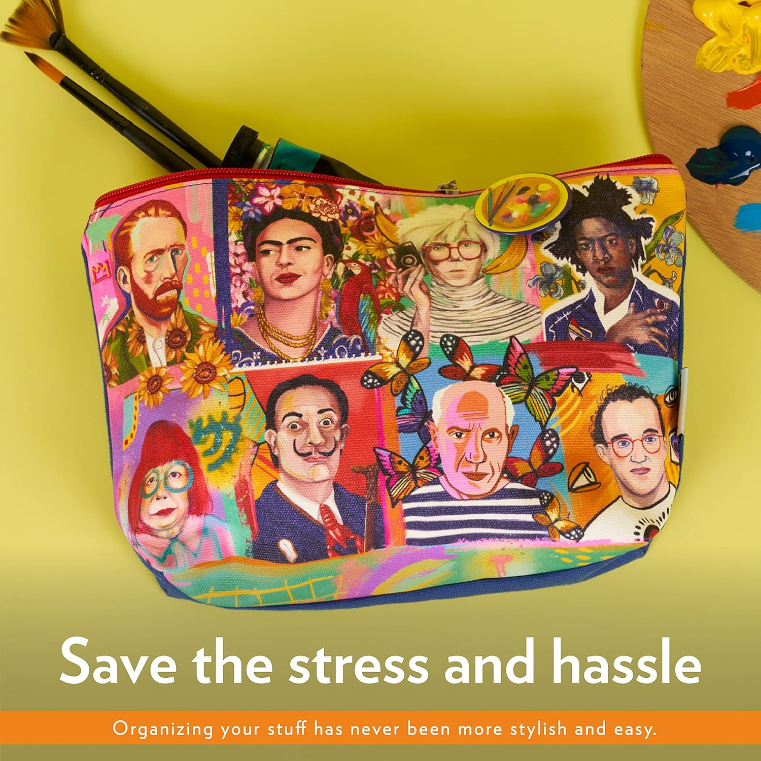 La La Land Travel Pouch Tribute Artists, Makeup Organizer, Makeup Pouch, Travel Essentials, Approx. 28.5 X 20 X 8 Cm - Fabulous image number 3