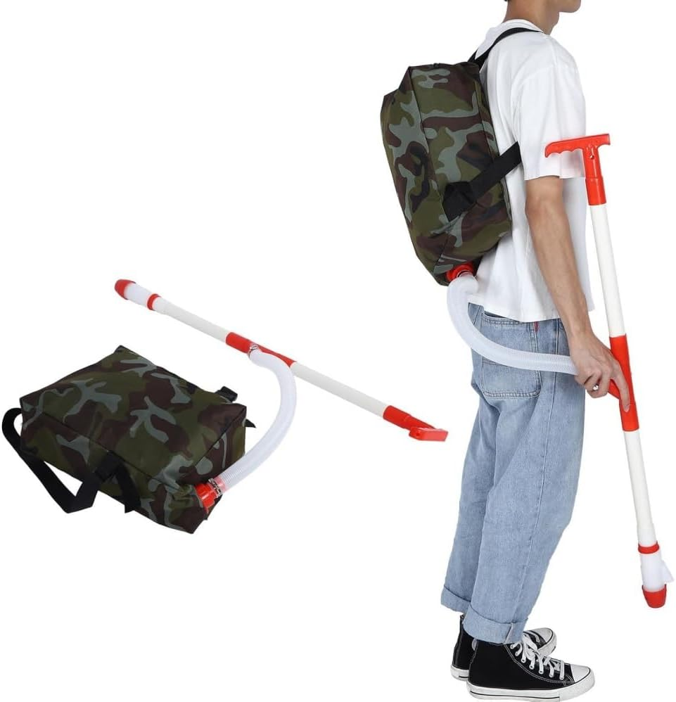 Fertilizer Applicator,Manual Fertilizer Spreader Fertilizing Tool with Bag for Farm Corn Vegetables Sugar Cane Fruit Trees,Outdoor Soil Spreader for Home Gardening,Hand Spreader,Agricultural Supplies image number 4