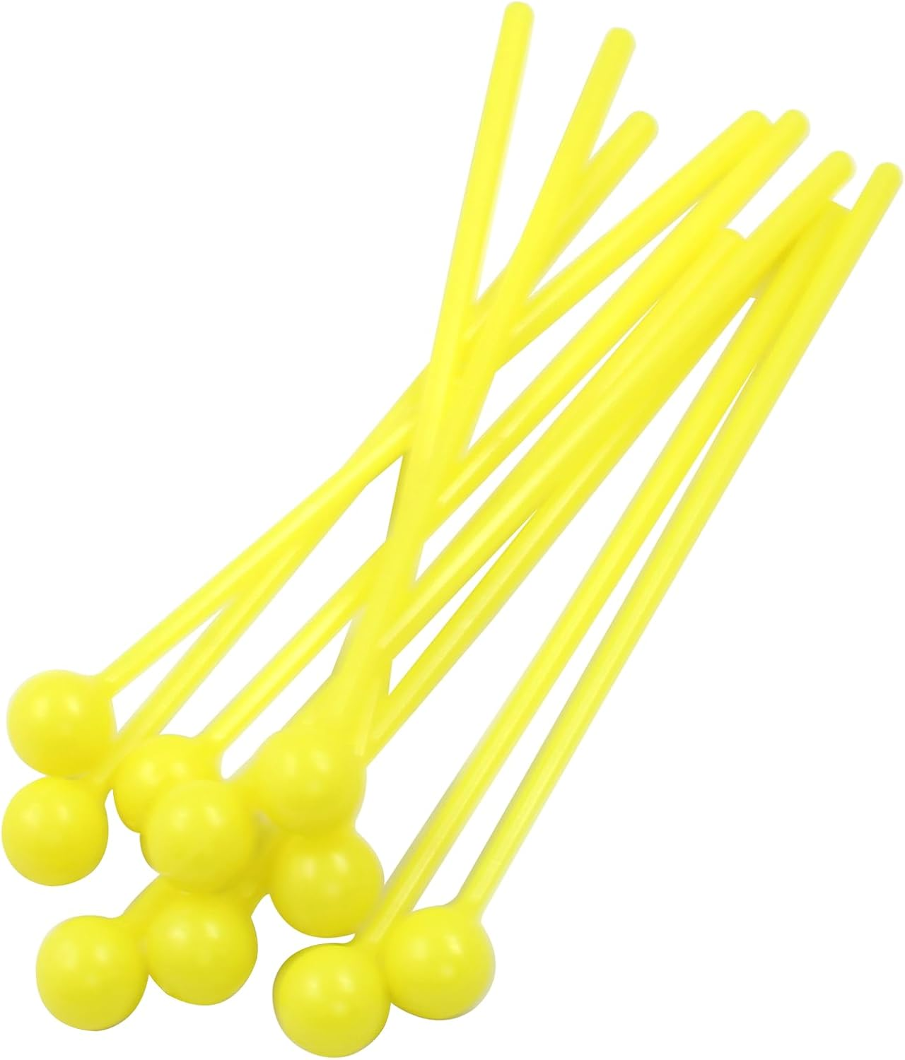 10Pcs Plastic Glockenspiel Mallets 12.2 Inch Bell Mallets Xylophone Mallets Drum Percussion Sticks for Xylophone Drum Instrument Band, Orange