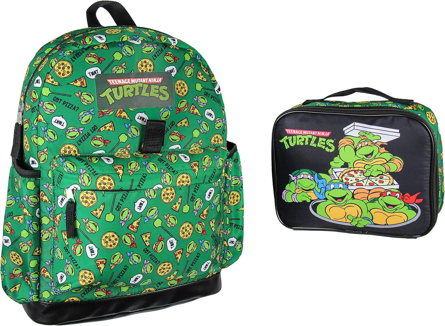 INTIMO Beyblade Burst Spinner Tops Character Allover Print Backpack with Lunch Bag Tote