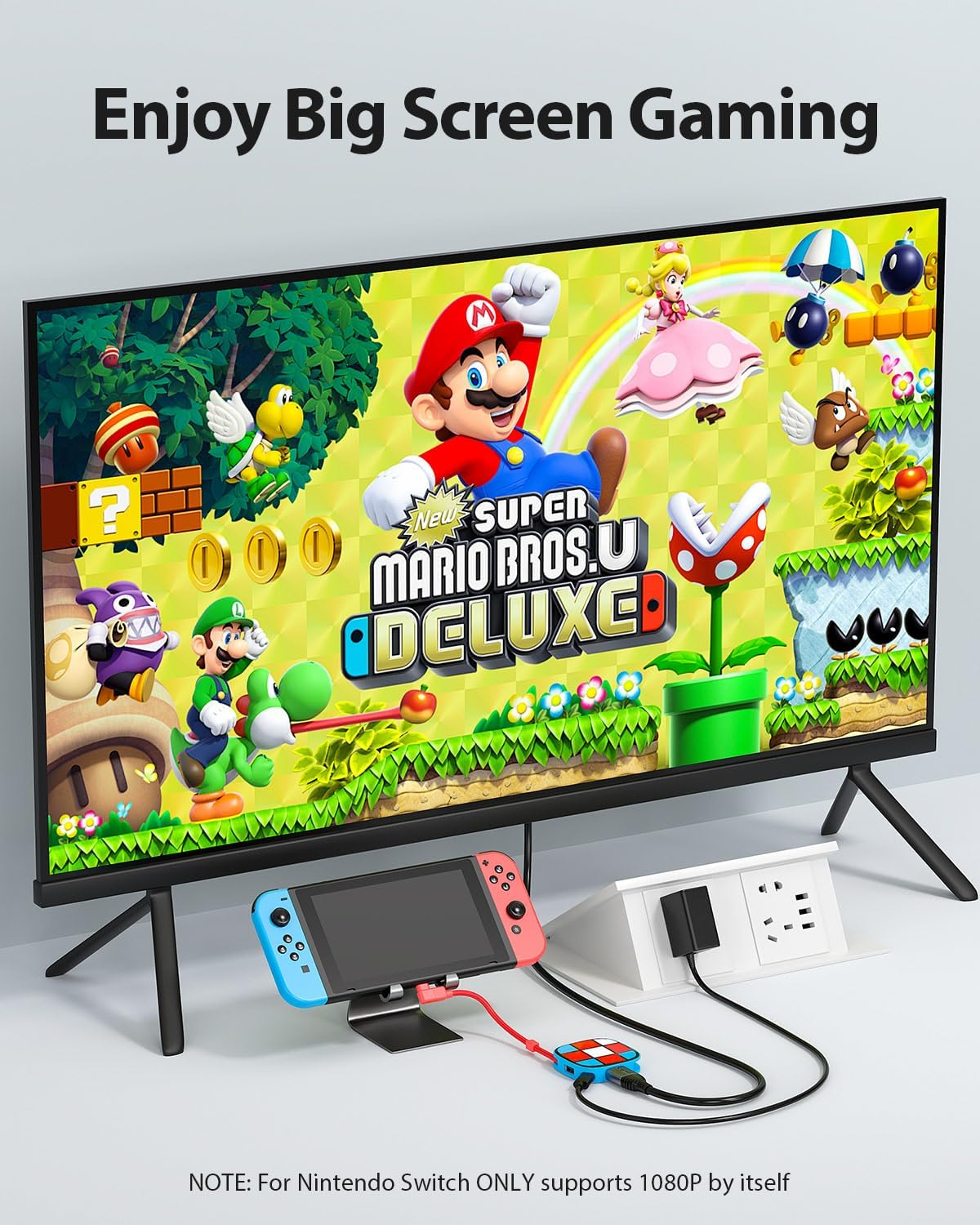 Azhizco Switch Dock for Nintendo Switch Dock, 3 in 1 for Nintendo Switch Docking Station with 4K HDMI USB 3.0 PD100W, Switch Travel Dock USB C to HDMI Adapter for Nintendo Switch/Oled, for Steam Deck