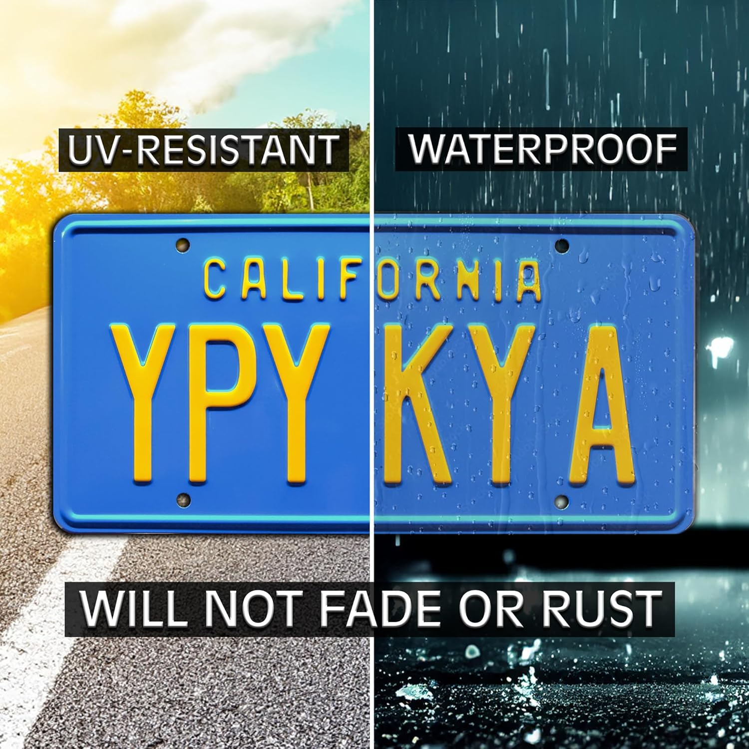 Die Hard | Yippee Ki Yay | Metal Stamped License Plate