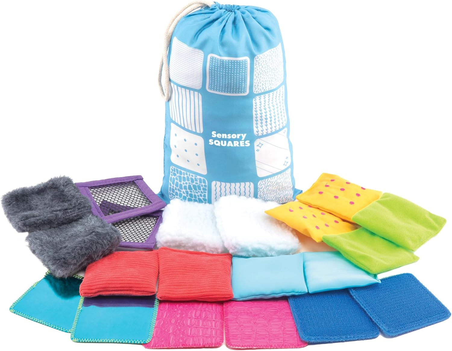 Educational Insights Teachable Touchables Texture Squares, Multicolour, 2-3 W In