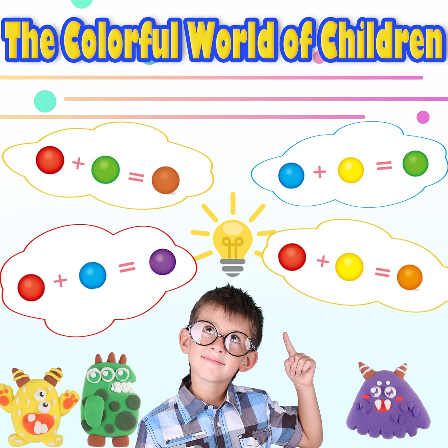 Air Dry Clay - 36 Colors Modeling Clay for Kids Refills, Safe and Non-Toxic Modeling Clay, Ideal Gifts for 3 4 5 6 7 8 9 10 Years Old Kids,Christmas Birthday Present image number 1