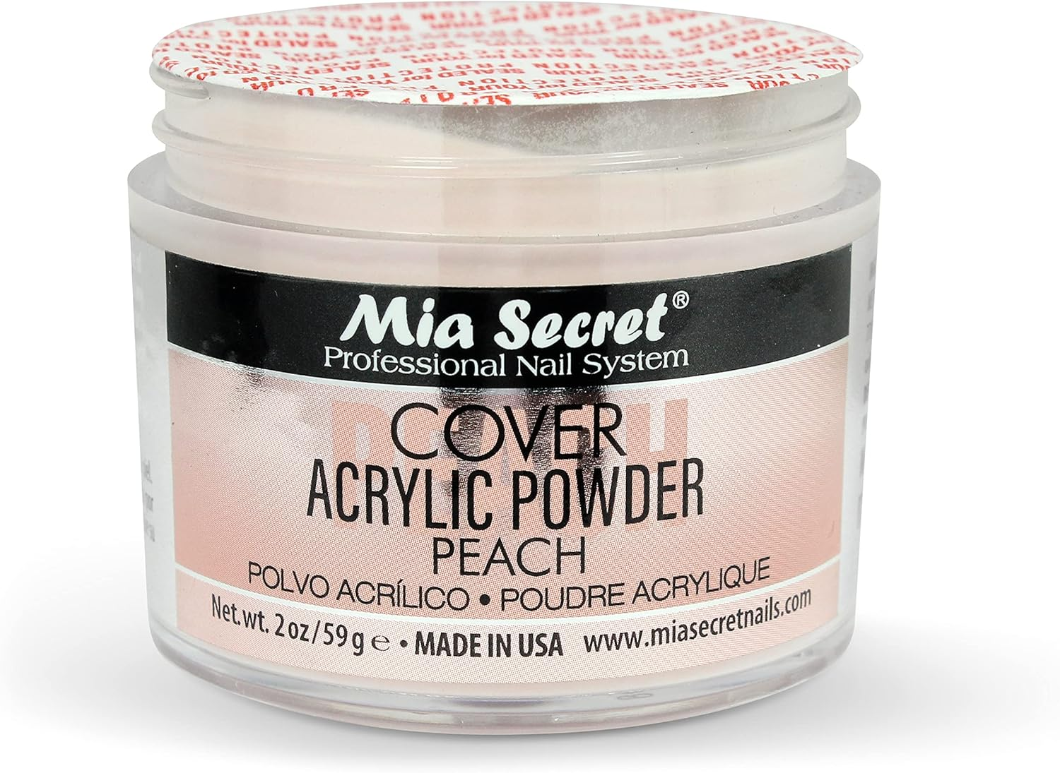 Mia Secret Acrylic Powder Cover Peach 2 Oz. image number 5