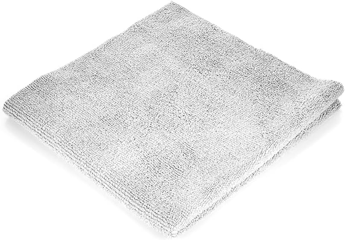 The Rag Company - Edgeless 300 - Microfiber Detailing Towels, Perfect for Removing Polishes, Sealants, and Glaze; Great for Interior Cleaning and Dirty Jobs; 300GSM, 16In X 16In, Ice Grey (10-Pack) image number 2