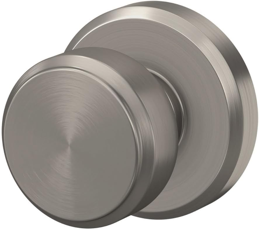 Schlage F170 BWE 619 GSN Greyson Collection Bowery Dummy Trim Knob, Satin Nickel