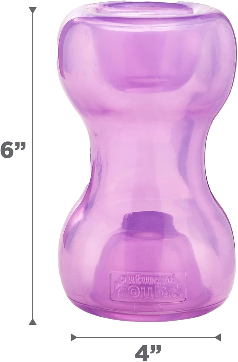 Outward Hound Double Snoop Interactive Treat Stuffer Durable Dog Toy, Dog Treat Toy, Purple image number 5