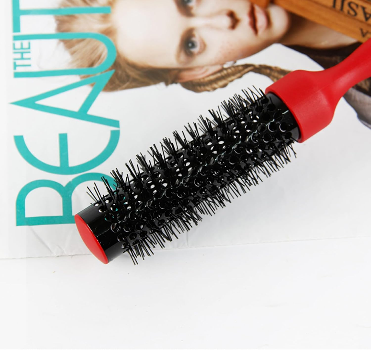 Round H Brush for Woman Blow Drying Volume Curling & Straightening H Brush image number 1