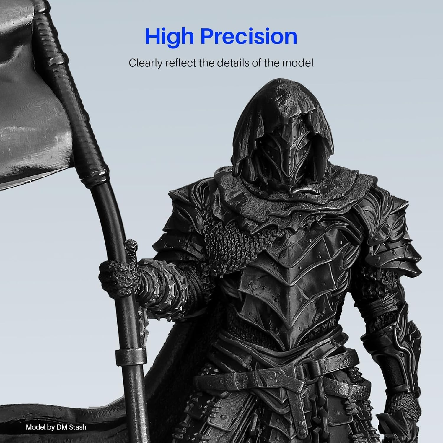 ELEGOO Tough Resin 3D Printer Resin with High Hardness, Low Viscosity, Low Shrinkage, Compatible with MSLA LCD DLP 3D Printers, Grey 1000G image number 6