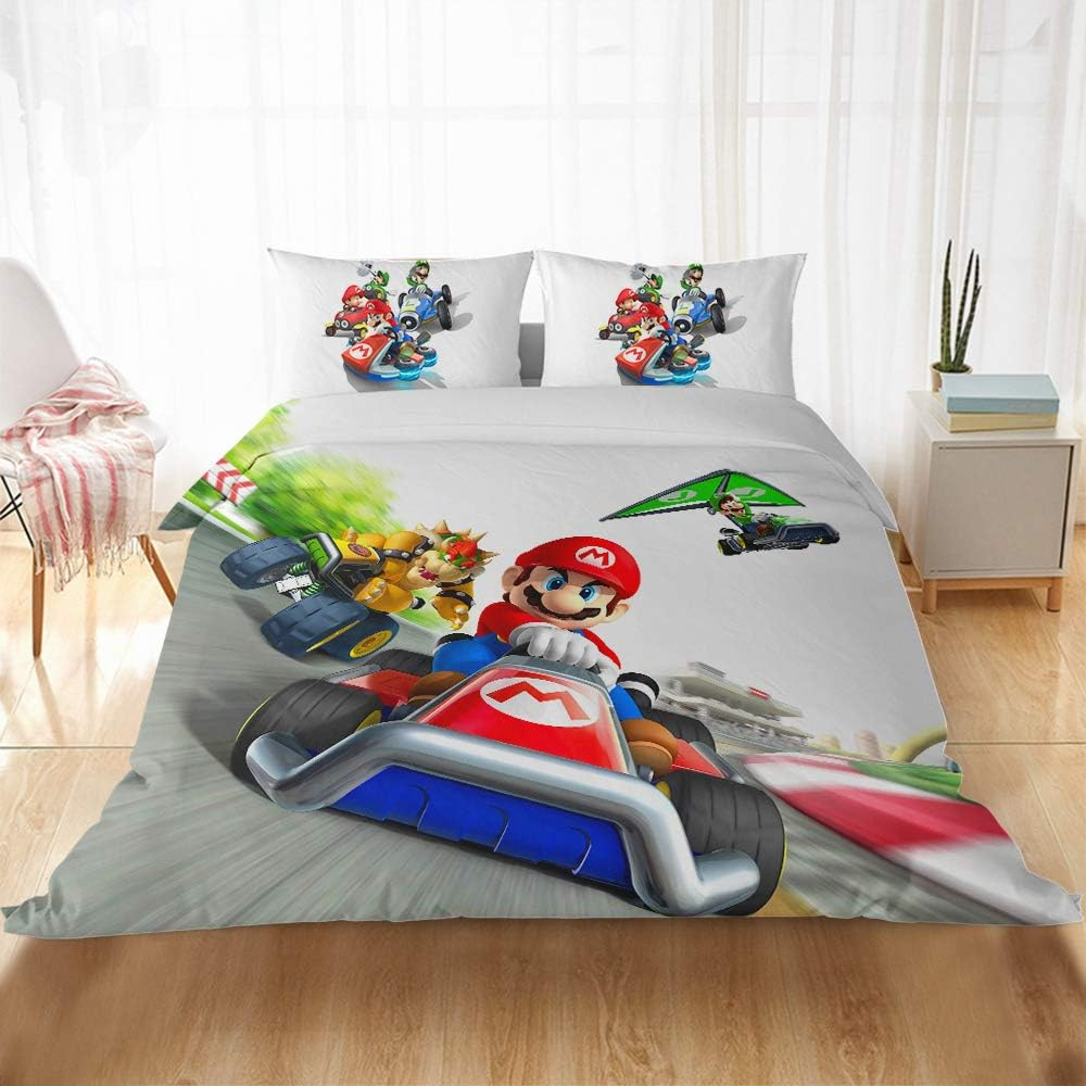 MULMF Super Mario Bedding Duvet Cover 2 Piece Twin Comforter Cover Sets for Kids/Adult image number 4