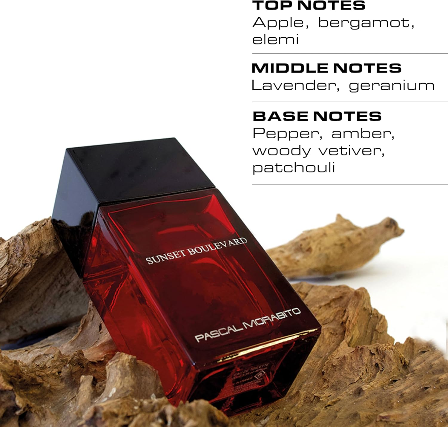 Pascal Morabito - Sunset Boulevard- 3.4 Oz Eau De Toilette - Fragrance Mist for Men - Spicy Woody Aromatic Scent - Cologne Spray with Apple, Geranium, Pepper, Veviter Amber, Patchouli Accords image number 3