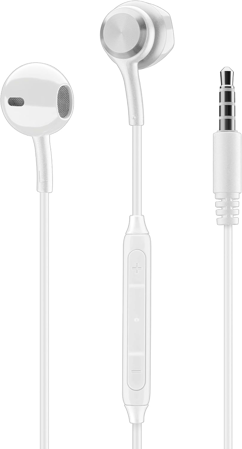Music Sound Wired Earphones - Capsule Design - 3.5 Mm Jack Plug - Stable and Comfortable - Ergonomic - Black