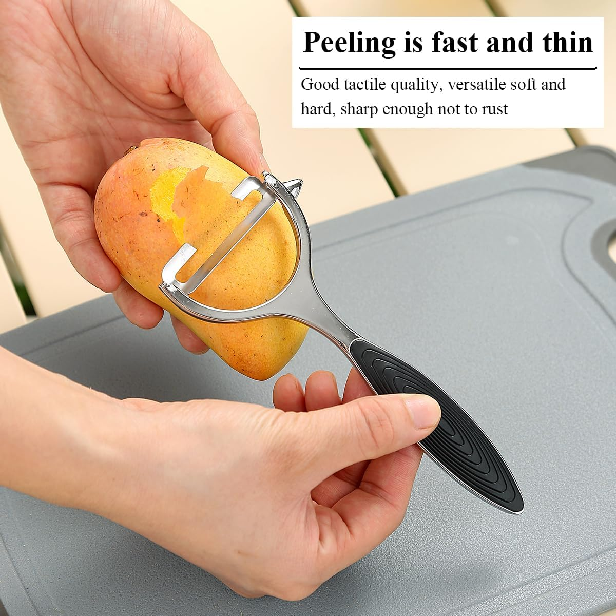 Berglander Peeler, Stainless Steel Potato Peeler, Sharp and Heavy Duty Apple Peeler, Vegetable Y Peeler image number 5