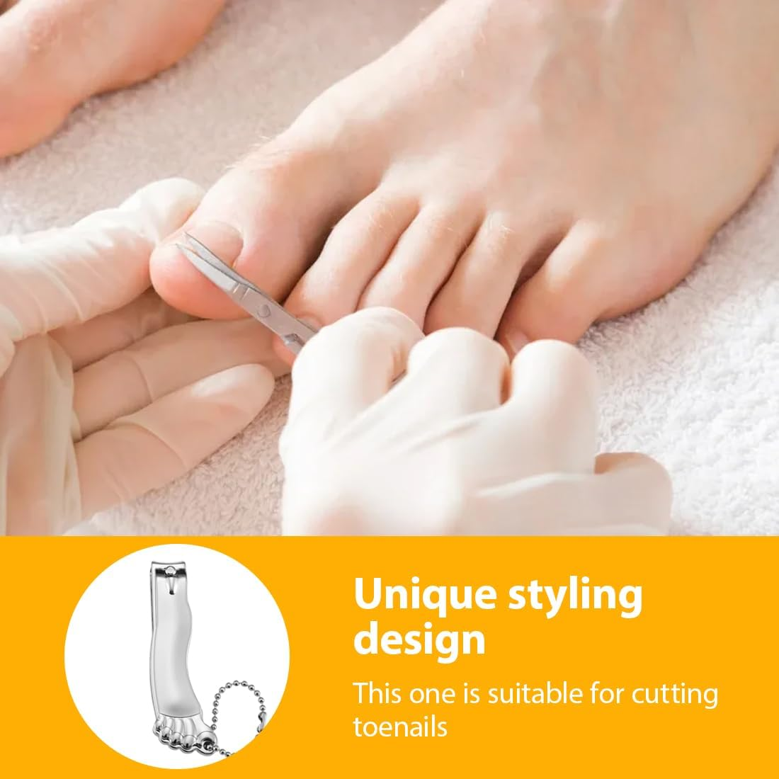 Nail Clippers Set, Premium Stainless Steel Fingernail and Toenail Clipper Cutter, Nail Clippers for Hands and Feet, Clean and Hygienic with Nail File Sharp, Effortless Stainless Steel Nail Clipper image number 3