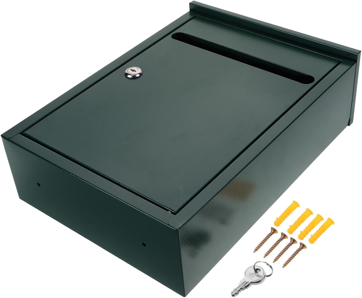 Housoutil Hanging Wall Ballot Box Lock Suggestion Box for Offices Schools and Hotels Wall-Mount Design for Letters and Mail Container
