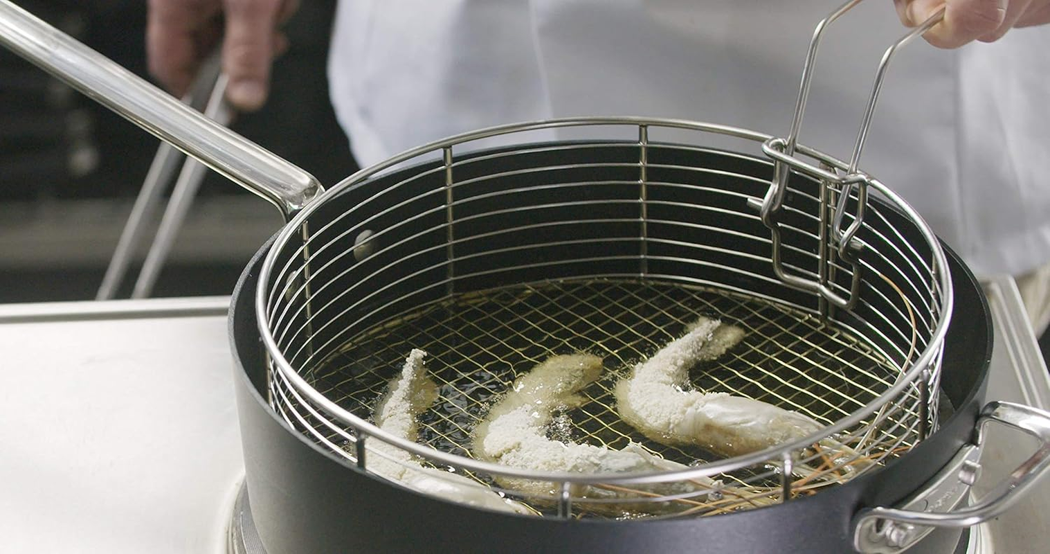 Scanpan SC54300400 Techniq Frying Basket, Stainless Steel, Stainless_Steel image number 2