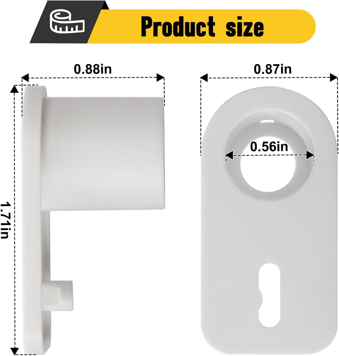 Upgrade for Dometic Freezer Door Spring Housing, Pair of Rv Refrigerators Parts 2002236004 2002236012 Fit for Electrolux/Dometic Series 4/Instamatic Rv/Camper/Caravan 2-Way 3-Way Freezer Doors image number 5