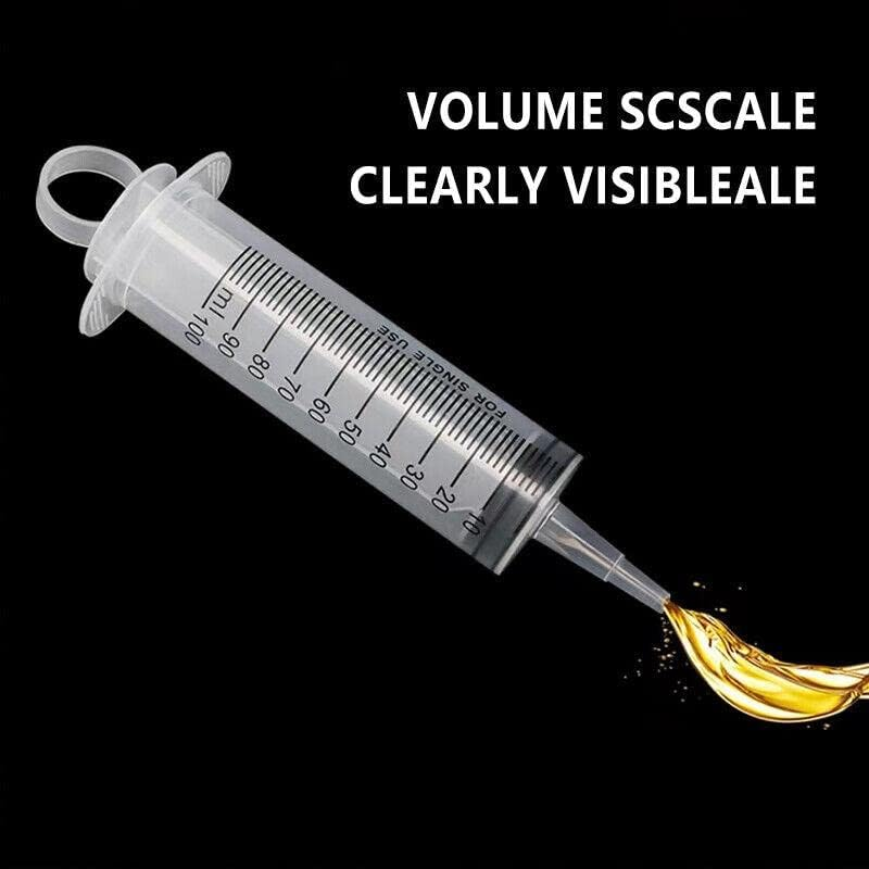 AIMALL 100-200ML Reusable Big Large Plastic Hydroponics Nutrient Measuring Syringe, Ideal for Hydroponics, Pet Feeding, Plant Cultivation image number 1