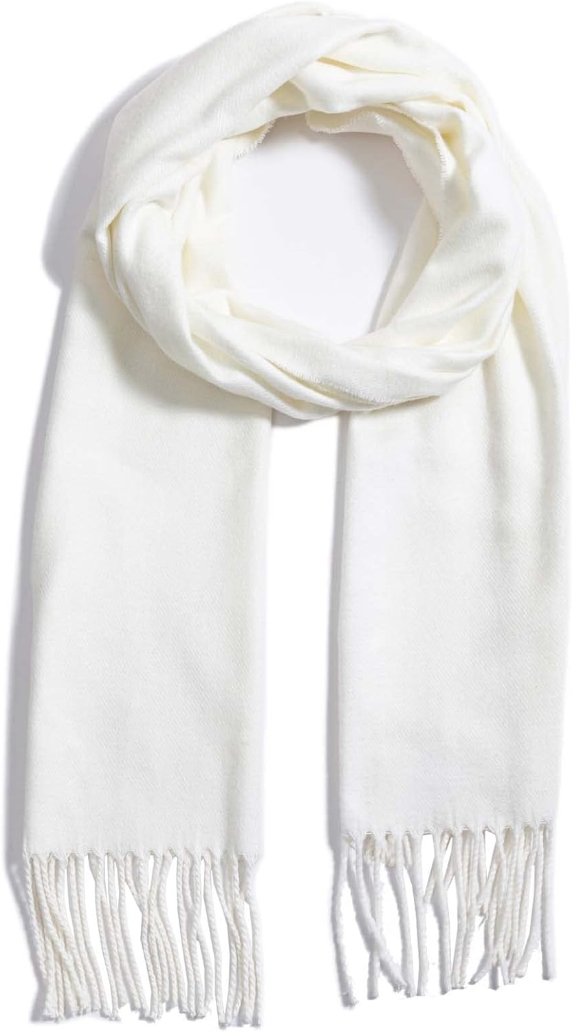 Scarf for Men Women Cashmere Neck Scarf Plaid Winter Scarf Fall Softest Classic Warm - Black,Red image number 2