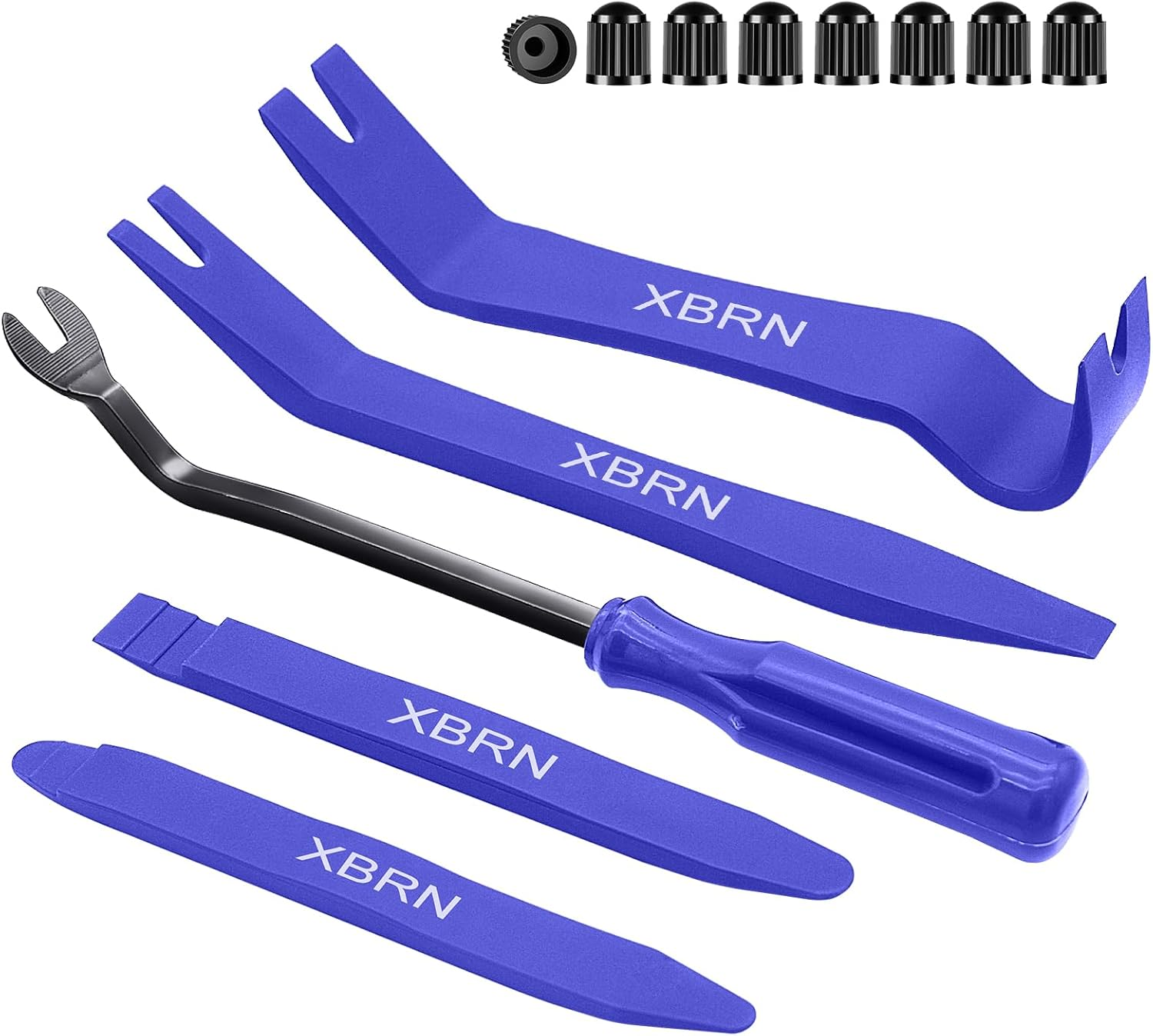 XBRN Auto Trim Removal Tool Kit,13 Pcs Car Panel Door Window Tools Kit,Auto Clip Fastener Remover Pry Tool Set Blue image number 6