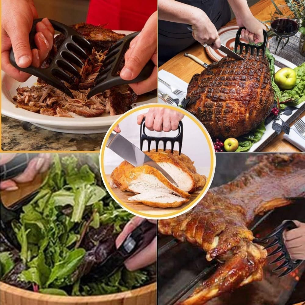 2Pcs Chicken Shredder,Chicken Shredder Tool,Meat Claws for Shredding,Meat Shredder Tool,Shredding Claws,Bbq Claws for Shredding Meat. image number 4