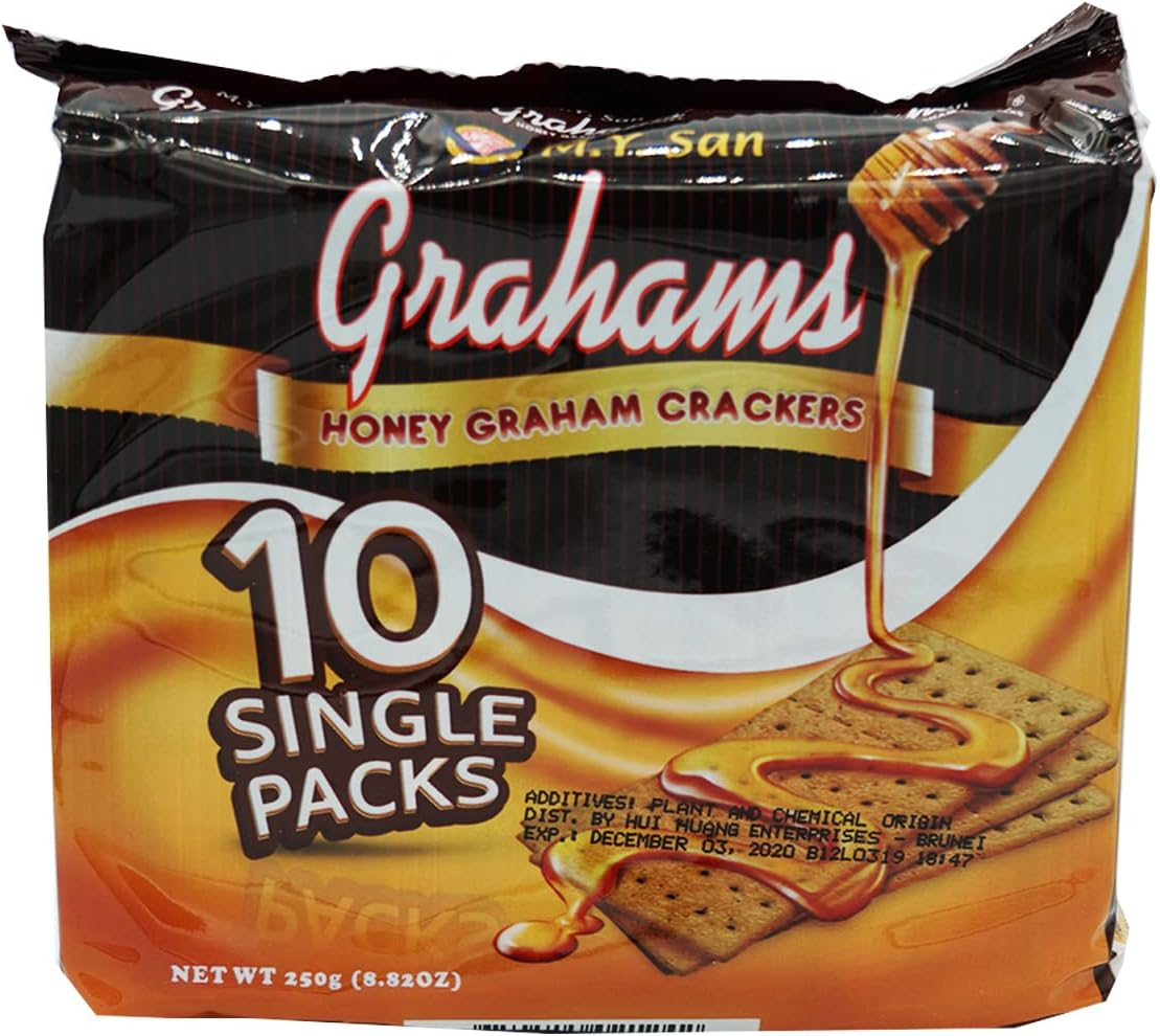 M.Y.San Honey Grahams Cracker, 10 X 25 Gm image number 1