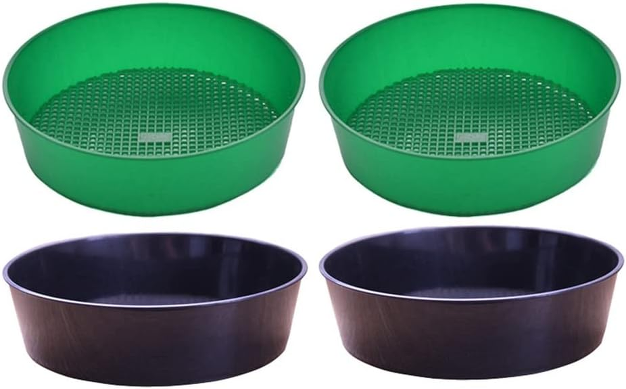 Garden Sieve Garden Planting Filter Soil Sieve Compost Sieve 4 Pack Rock Garden Sieve Sand Sieve Set image number 2