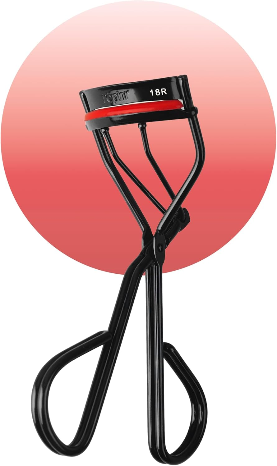 Rephr 18R Eyelash Curler, Double-Barrel Design with 5 Refill Pads, New Improved Durable Coating, Narrow Curvature - (Compact Fit) image number 4