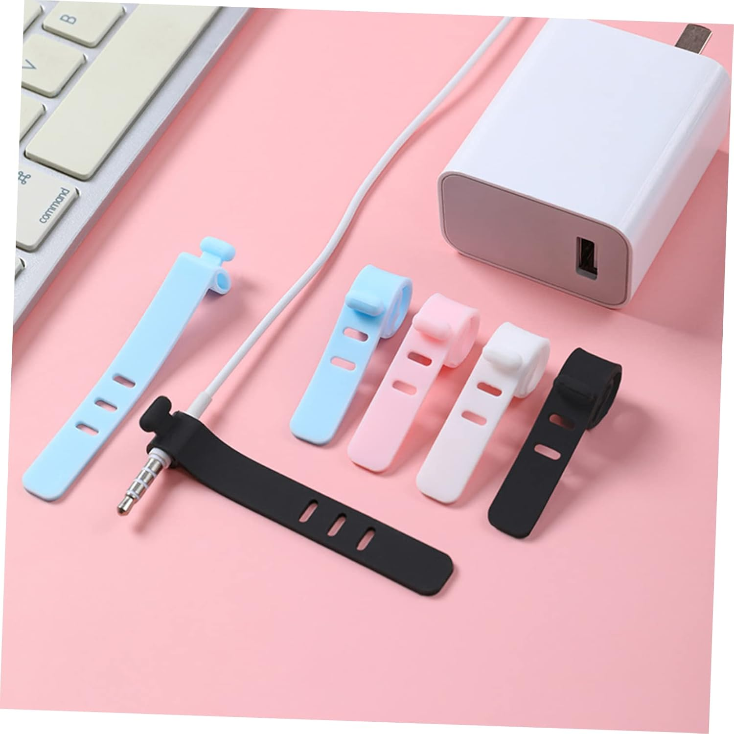 Hohopeti Cable Management Box Cord Storage Organizer Elegant USB Cable Container image number 5