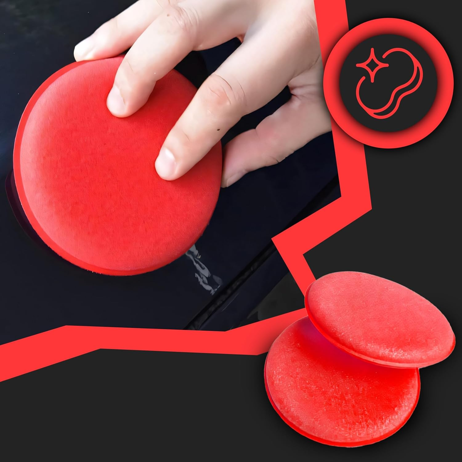 Retoo Car Cleaning Set 19 Pieces Car Care Set Detailing Brush Cleaning Brushes Microfibre Cloth Rim Brush Wash Set for Interior and Exterior Car Air Vent Dashboard Motor Wheels image number 5