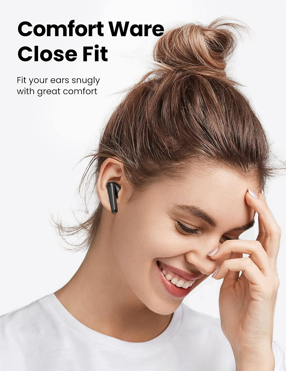 Ugreen Hitune T1 Wireless Earbuds, Black image number 2