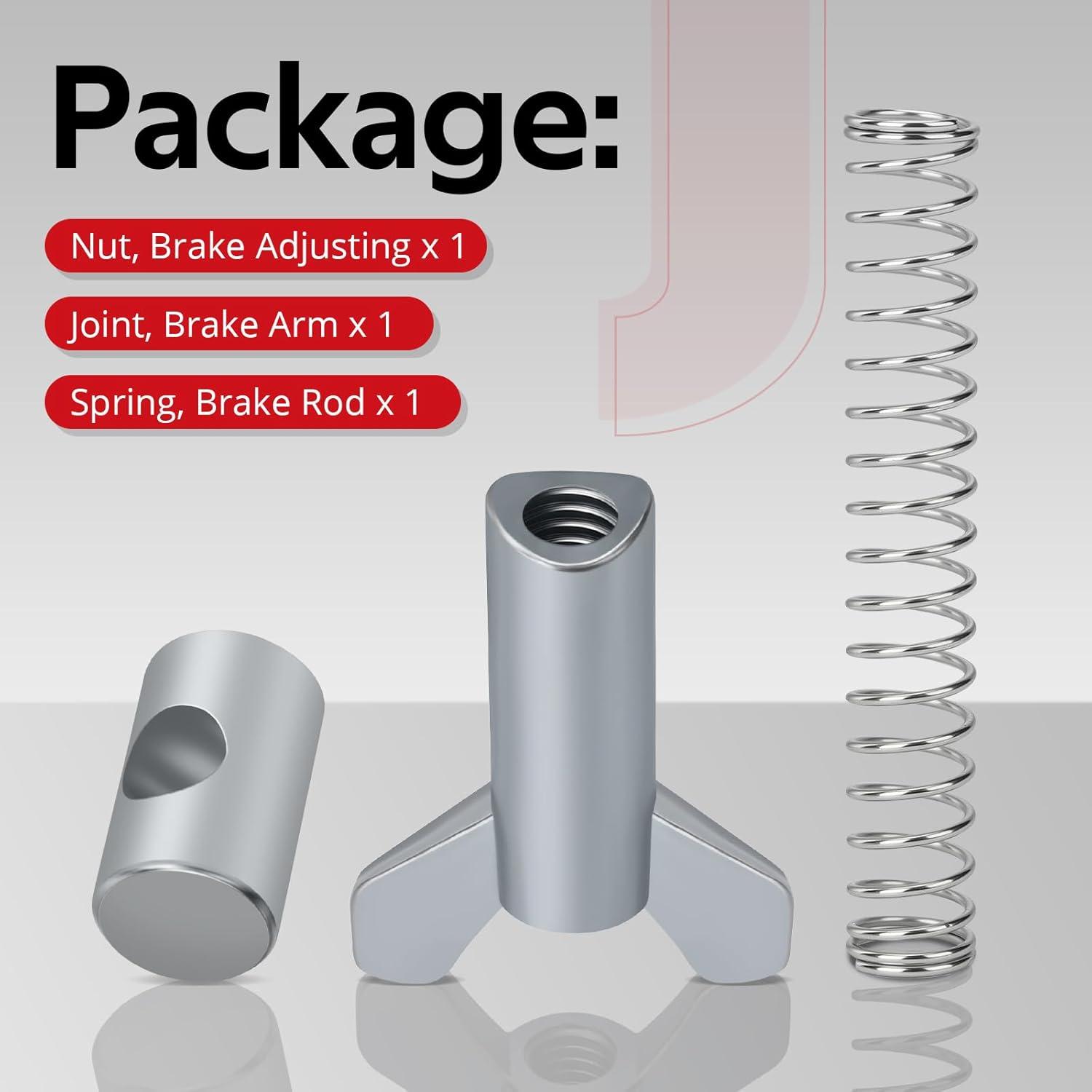 Rear Brake Adjuster Hardware Kit Adjusting Nut for Honda Fourtrax 300 Rancher 350 400 420 Foreman 400 500 520 Recon 250 TRX250EX TRX250X TRX200 TRX90 TRX70 ATC250 ATC200 ATC125 image number 6