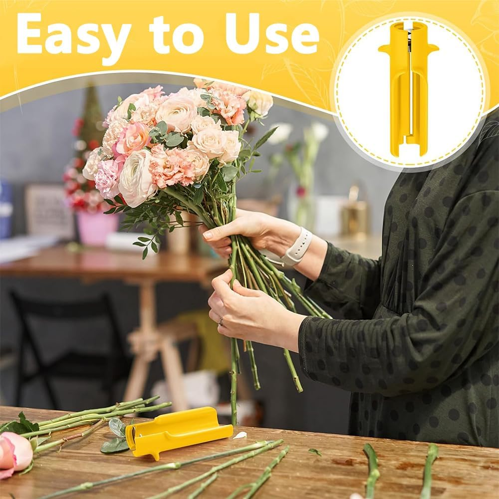 Rose Stripper Thorn Remover,Rose Thorn Stripper Tool,Rose Stem Thorn Leaf Dethroner Tool,Flower Cleaner Cutter Supplies for Professional Florist Home Shop Gardening Floral Arrangements (2) image number 3
