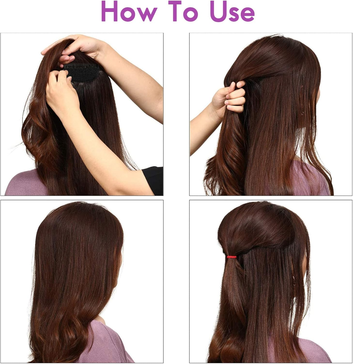 Beaupretty Bump It up Volume Inserts Hair Comb 6 Hair Volumes Hair Base Bump Hair Pad Volume Insert Bump up Hair Accessories for Sponge