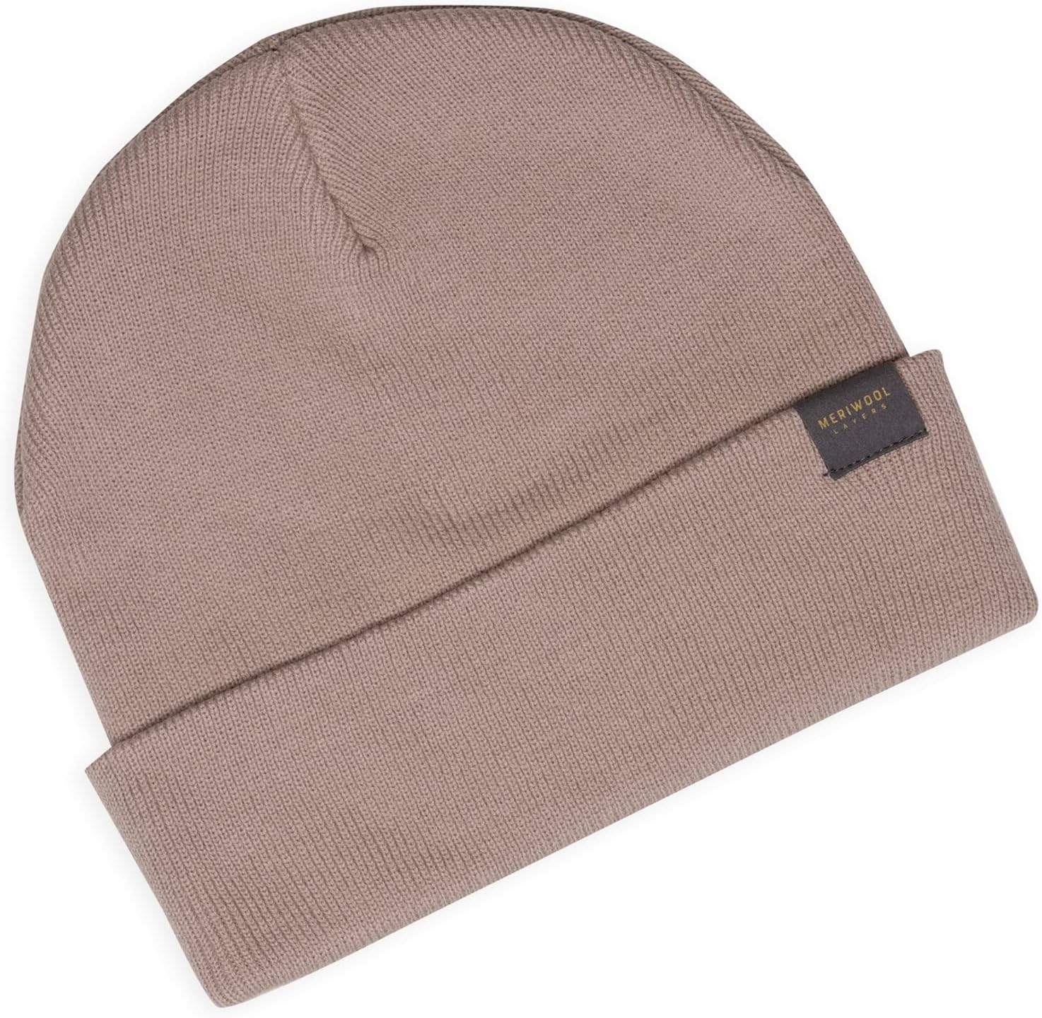 MERIWOOL Beanie for Men and Women - Merino Wool Blend Ribbed Knit Winter Hat image number 5