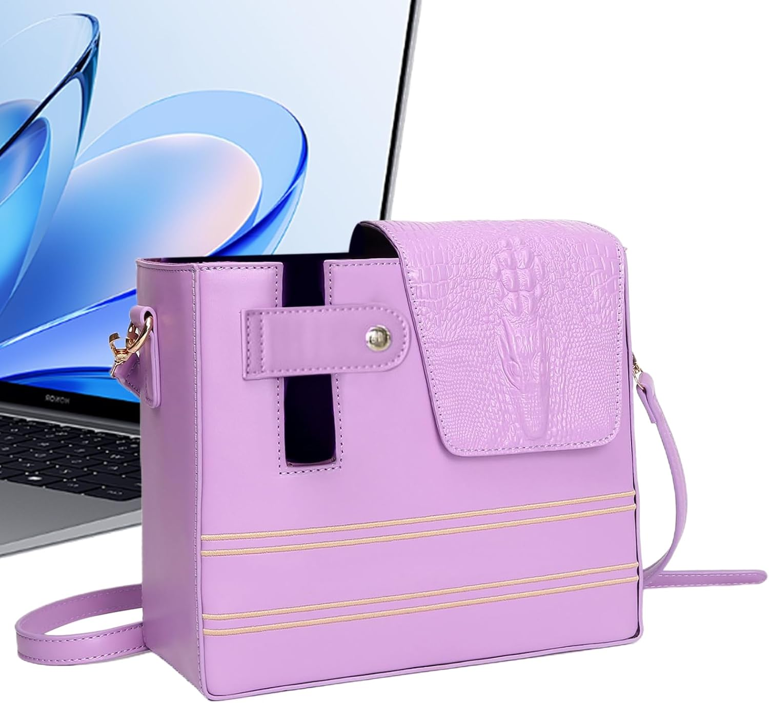 Purse with Cup Holder - Waterproof Portable Strap Pockets | Water Bottle Bag,Portable Shoulder Purse Multiple Pockets for Women Outdoor Sports Walking Hiking Travel Commuting Camping Cycling