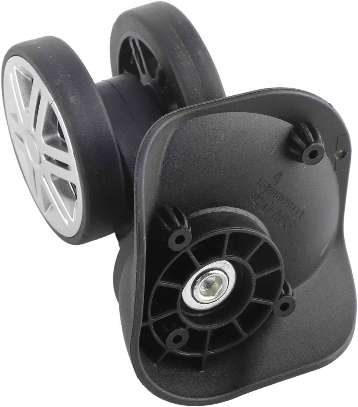 1Pair Luggage Wheels Replacement Outdoor Mute Double Row Large Wheel Draw Bar Box Code Case Suitcase Accessory for Suitcase image number 3