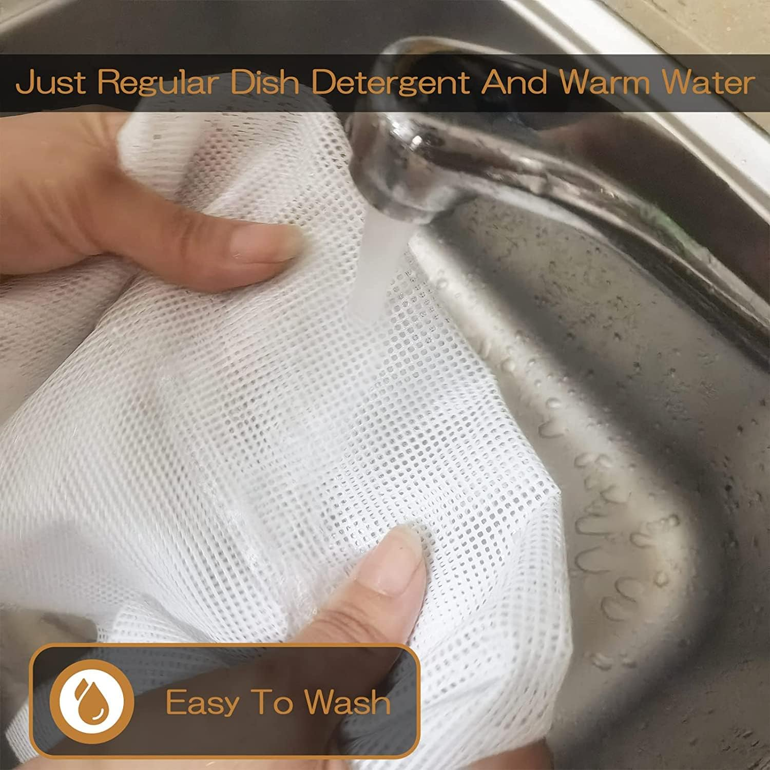 Dostk (6 Pack) Silicone Dehydrator Sheets, Premium Non Stick Dehydrator Mats for Fruit Dryer Mesh, Dehydrator Tray Liner Reusable (14 X 14 Inch) image number 1