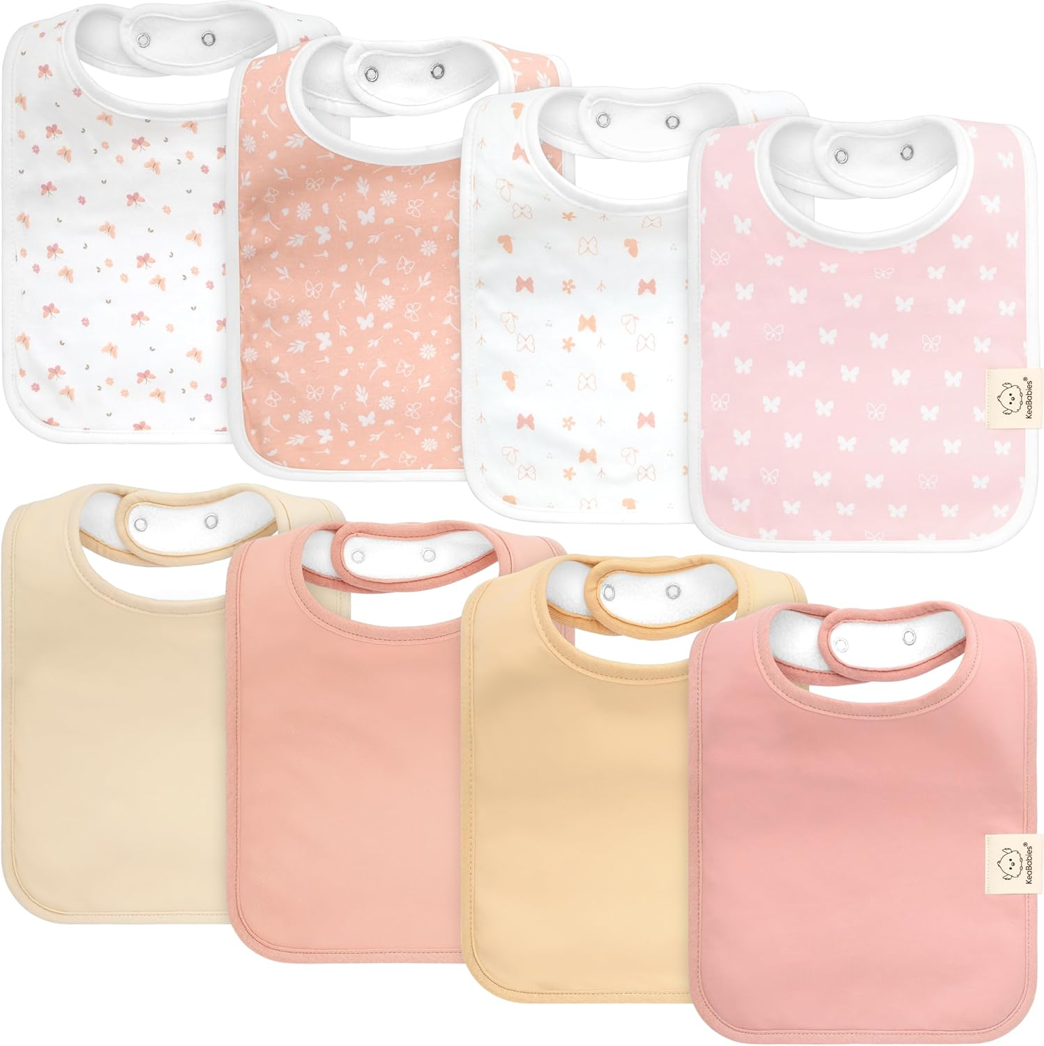 8-Pack Baby Bibs for Boys & Girls - Organic Cotton Dribble Bib, Newborn Bibs for Babies, Infant Teething Bibs, Drool Bibs for Baby Boy, Baby Girl, Toddler Bibs, Drooling Bib, Unisex Bibs (Cruise)