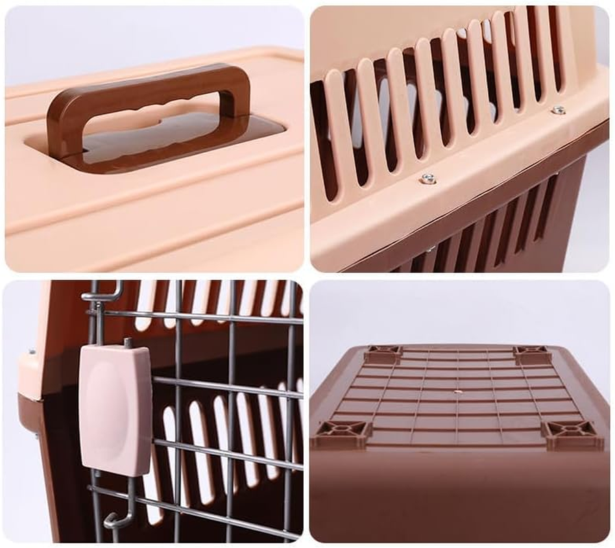 AIMALL Dog Cat Portable Pet Carrier Crate, Airline-Approved Travel Tote Kennel for Small to Medium Pets, Lightweight Design with Ventilation, Durable & Easy to Clean image number 5