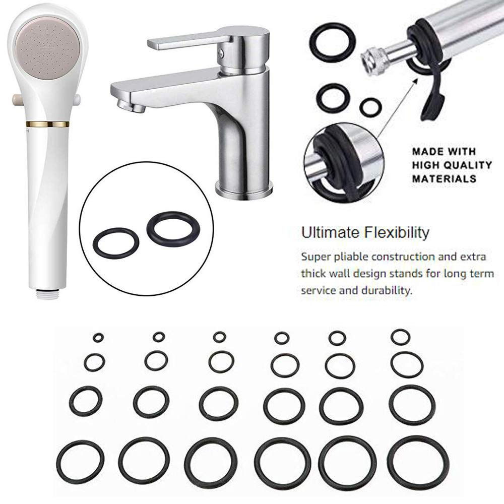 Rubber O Ring Kit O Ring Assortment Kit Set 24 Sizes 740Pcs NBR O Ring Sealing Seal Assortment Set image number 1