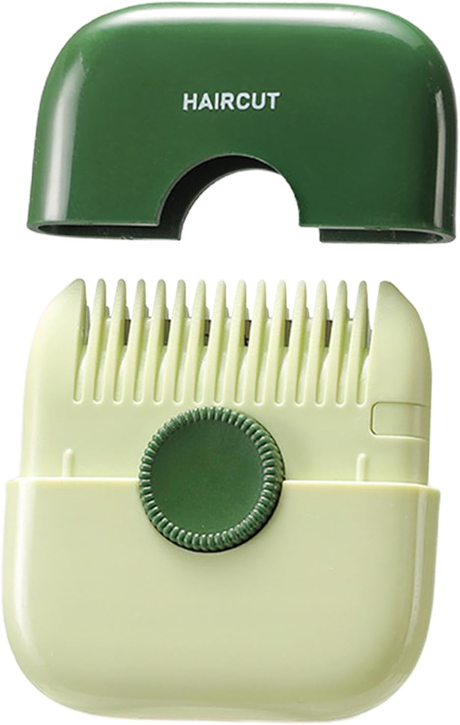Koolsoo Hair Cutting Comb Mini Hair Trimmer, 2 in 1 Thinning Hair Haircut Tool, Professional Hair Cutting Trimmer Hair Razor Comb,Travel Size Portable, Green