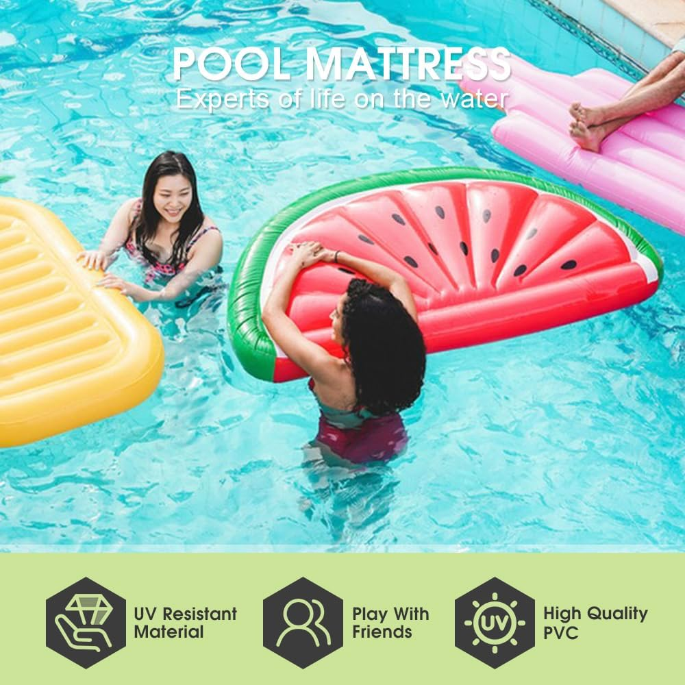 Chamgeco Giant Inflatable Pool Float, Inflatable Raft Pool Floats for Summer, Pool Lounger, Pool Accessories, Lake Floats & Pool Toys, Fun Swimming Tools for Pool Lake Beach Party - Pineapple image number 4