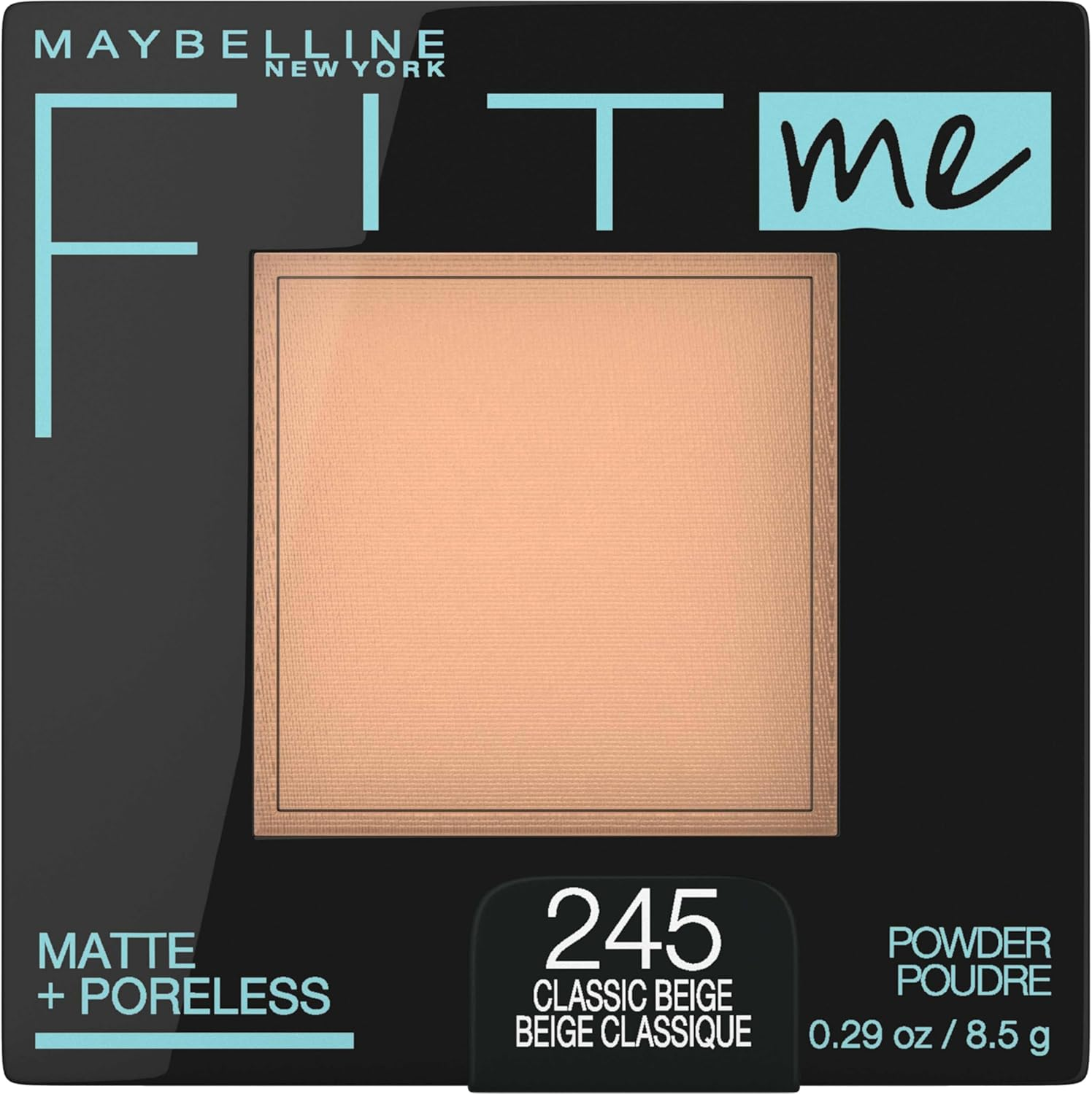 Maybelline Matte Setting Powder, Fit Me! Matte & Poreless Translucent Setting Powder, Oil Control, Blends Smoothly & Evenly, Natural Finish, Long Wearing, Pore Minimizing, 090 Translucent