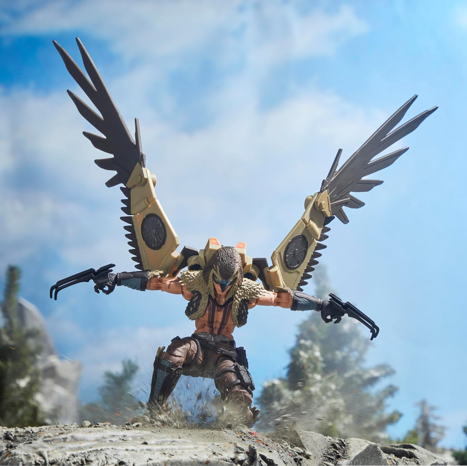 G.I. Joe Classified Series #139, CHIP Raptor Talon & General Ledger, Collectible 6 Inch Action Figure & Pet with 7 Accessories; Articulated Wings image number 1