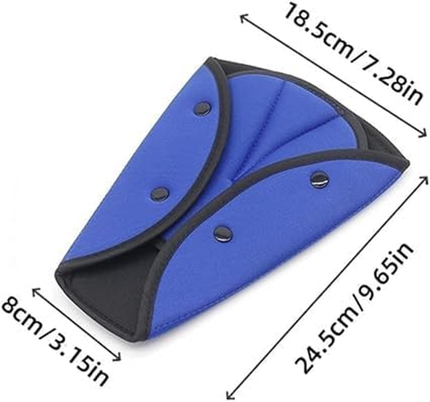 1Pcs Car Seat Belt Adjuster, Car Belt Cover, Travel Car Seat Belt Cover, Car Seat Belt Adjuster, Car Seat Straps Shoulder Adjuster Automotive Interior Accessories for Kids Adults (Blue, One Size) image number 1